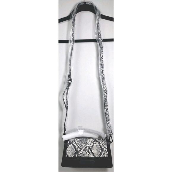 Nicole Miller Crossbody Bag Black And White Animal Print NWTS - Picture 6 of 10
